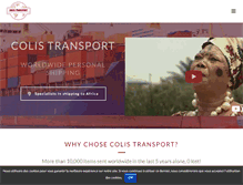 Tablet Screenshot of colistransport.com